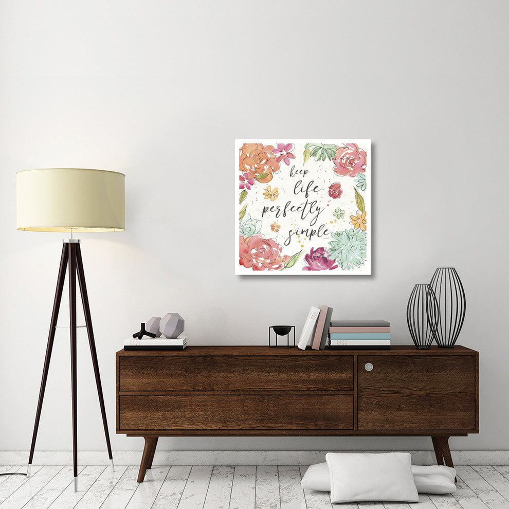 "Floral Fashion VI" Digital Paper Print by Anne Tavoletti, 32"x32"
