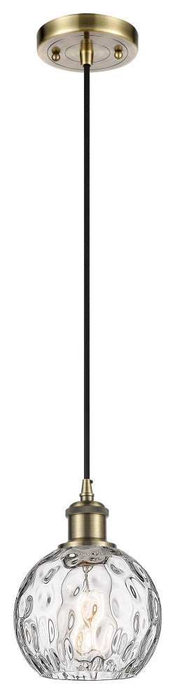 Innovations 516-1P-AB-G1215-6-LED 1-Light Mini Pendant, Antique Brass