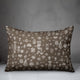 Whimsical Women in Brown Throw Pillow