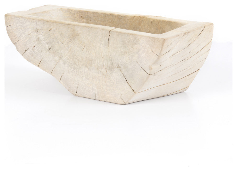 Centro Wood Bowl-Ivory