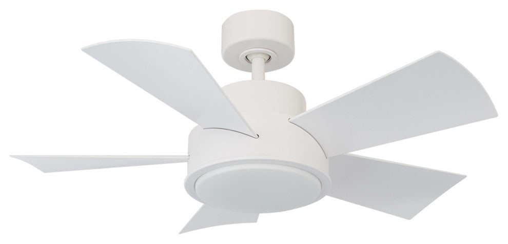 Modern Forms Elf Ceiling Fan, Matte White