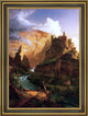 Thomas Cole Valley of the Vaucluse  Framed Premium Canvas Print, 18"x27"