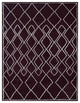 Hand Knotted Silk Area Rug Geometric Brown Beige