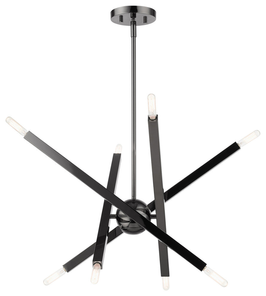 Black Chrome Modern, Urban, Sputnik, Dynamic, Timeless Chandelier