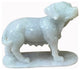 Chinese White Jade Color Stone Puppy Dog Display Figure Hws2389
