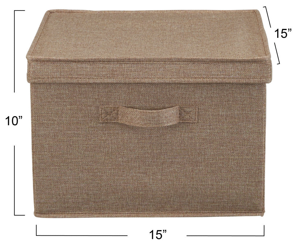 Square KD Storage Box With Lid