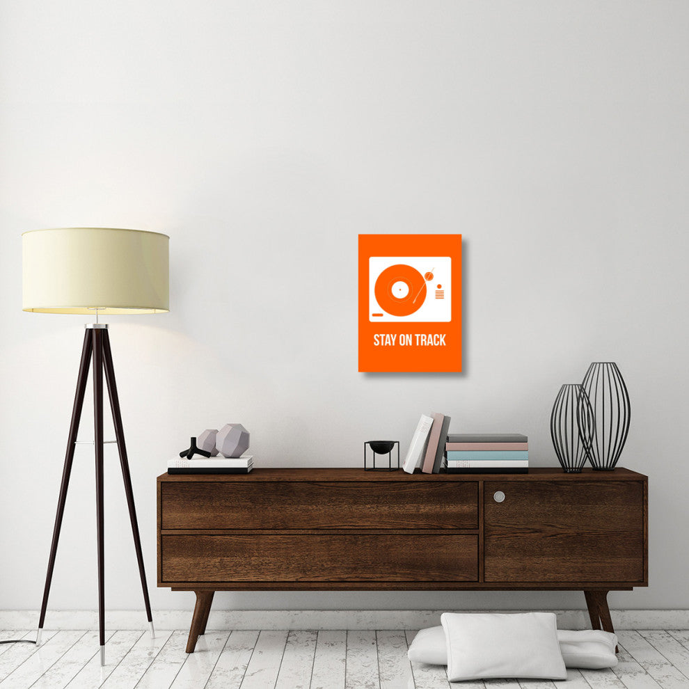 "Stay On Track Orange" Poster Fine Art Print