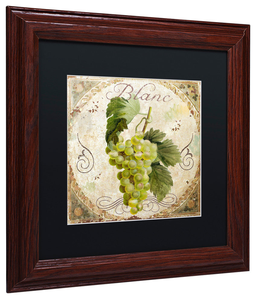 Color Bakery 'Tuscany Table Blanc' Art, Wood Frame, Black Matte, 11"x11"