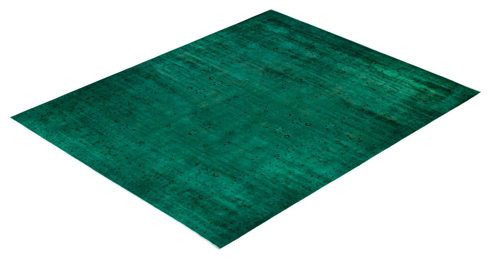 Fine Vibrance, One-of-a-Kind Handmade Area Rug Green, 15'6"x12'3"