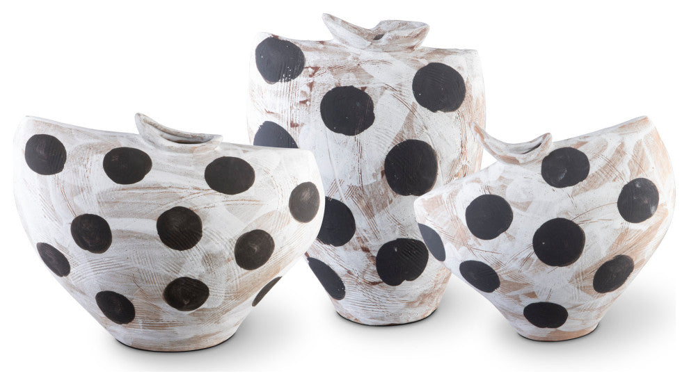 Dots Small White and Black Bowl