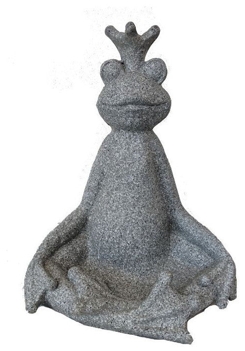 18" Zen Princess Frog Indoor Outdoor Statue