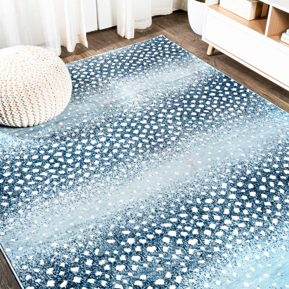 Antelope Modern Animal Blue/Cream 4'x6' Area Rug
