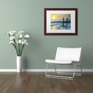 PIPA Fine Art 'Kissed by the Sea' Matted Framed Art, 20x16