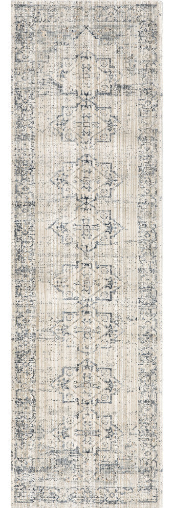 Nuloom Lolita Faded Machine Washable Indoor/Outdoor Area Rug, Beige 2'x8'