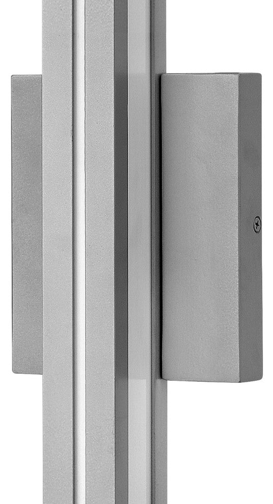 Hinkley Vue Large Wall Mount Lantern, Titanium
