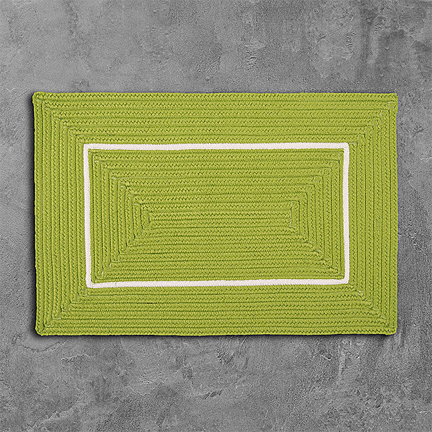 Colonial Mills Rug Doodle Edge Bright Green Rectangle