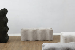 Safavieh Couture Jacqualessa Chenille Bench, Light Brown