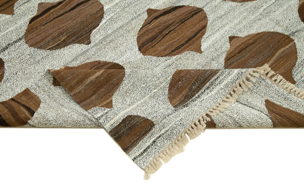 Rug N Carpet - Handwoven Turkish 7' 9'' x 10' 7'' Flatweave Wool Kilim Rug