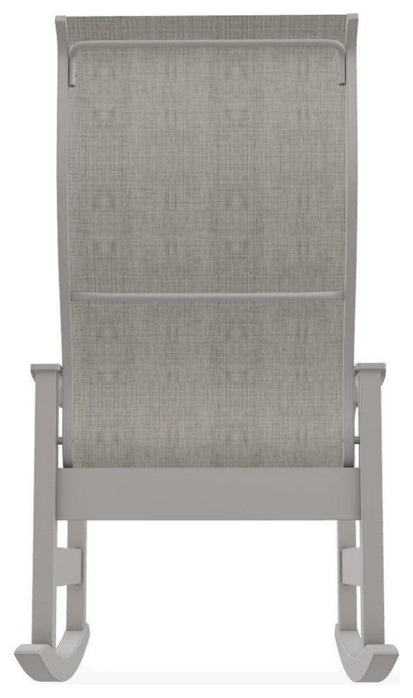Leeward Sling Outdoor Supreme Rocker, Smoke/Warm Gray