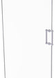 Contemporary 8" Back to Back Shower Door Pull, Polished Chrome