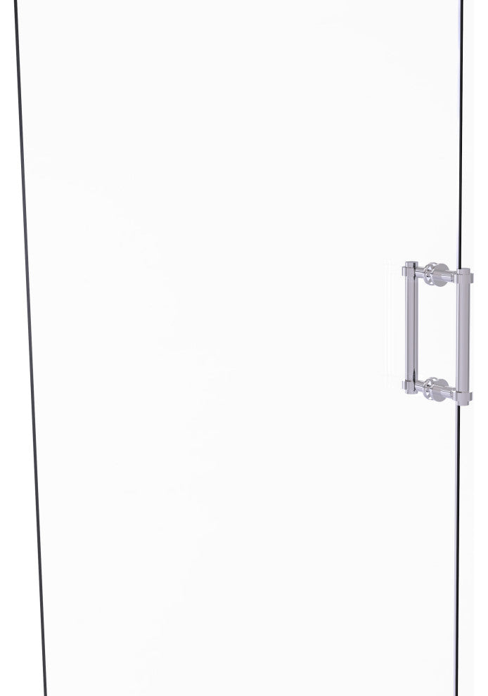 Contemporary 8" Back to Back Shower Door Pull, Polished Chrome