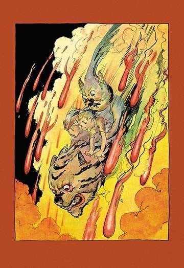 Plunging Down the Fire Fall- Gallery Wrapped Canvas Art 28" x 42"