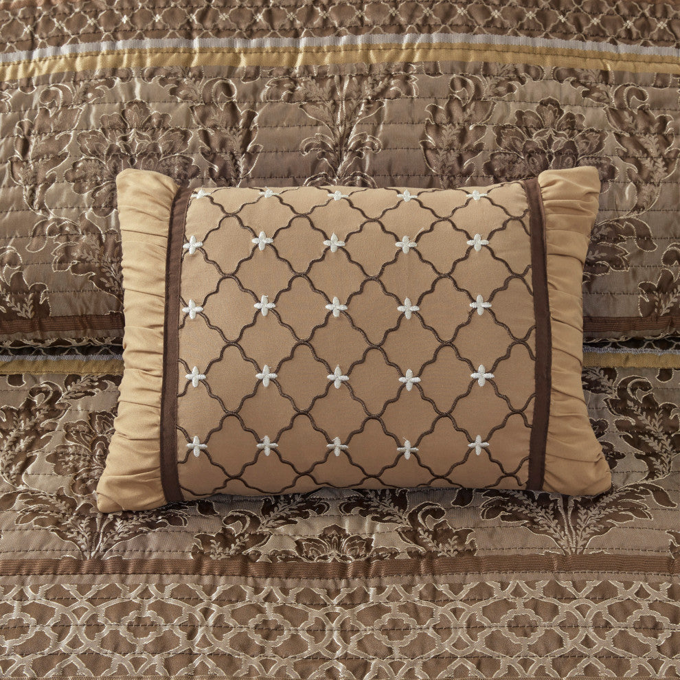 Madison Park Jacquard Coverlet 6-Piece Set, King