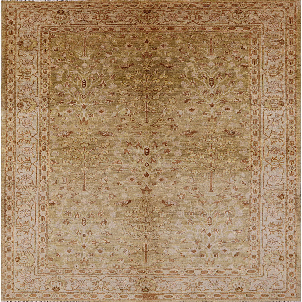 Ahgly Company Indoor Square Mid-Century Modern Area Rugs, 7' Square