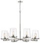 Z-LITE 3032-8PN 8 Light Chandelier, Polished Nickel