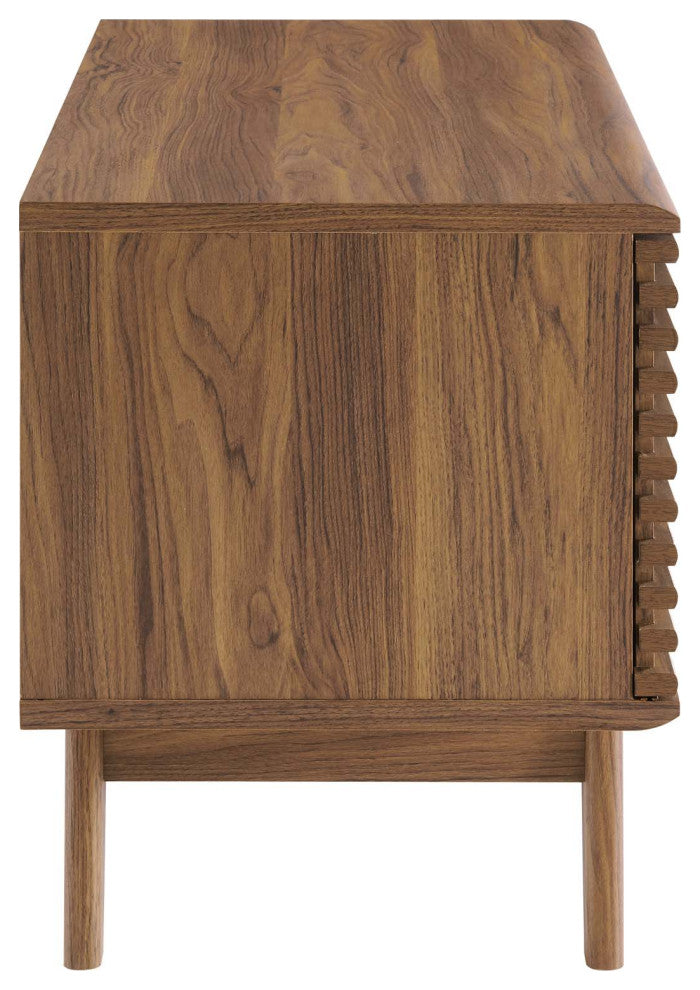 Render Vinyl Record Display Stand Walnut