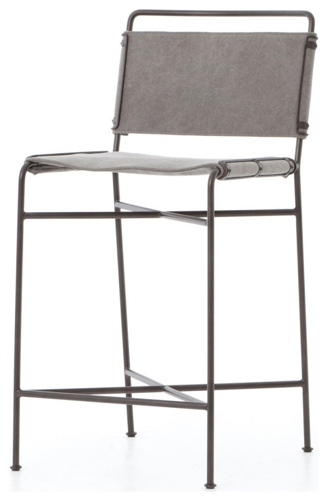Wharton Stool-Stonewash Grey-Counter