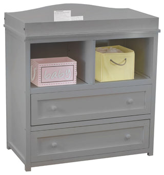 Baby Mile Lena 2-Drawer Changer, Gray