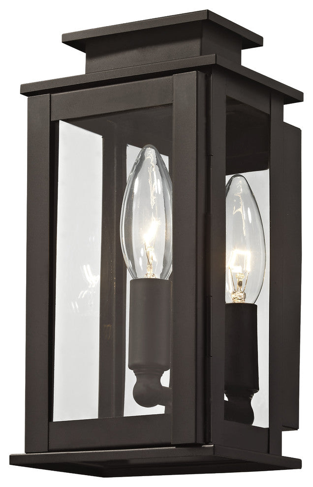 Princeton 1-Light Wall Lantern, Bronze
