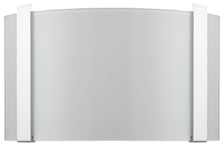 Polished Chrome Wall Sconce with Frosted Glass Shade