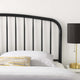 Headboard, Queen Size, Metal, Black, Modern Farmhouse, Bedroom Master Suite