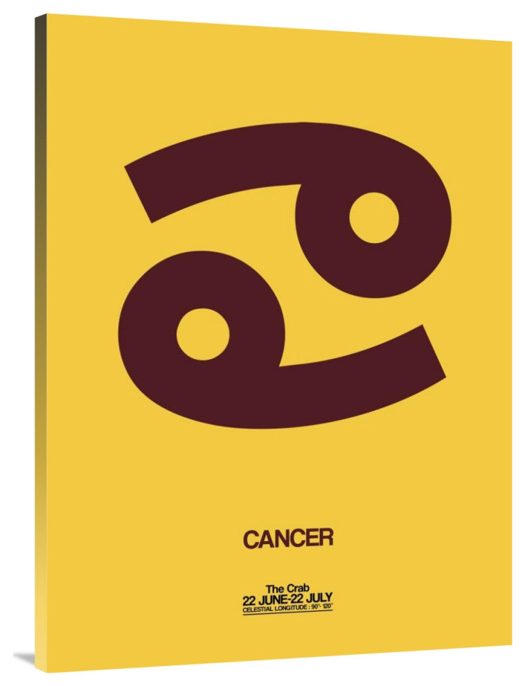 "Cancer Zodiac Sign Brown" Fine Art Print