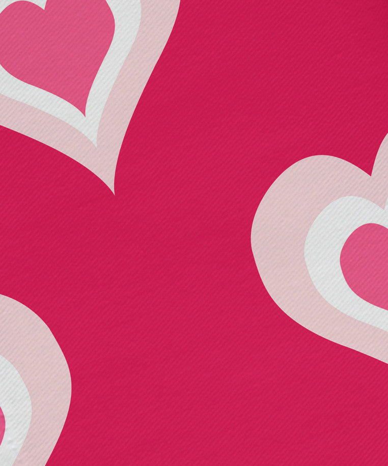 Valentine Print Napkin, Fuschia, Set of 4