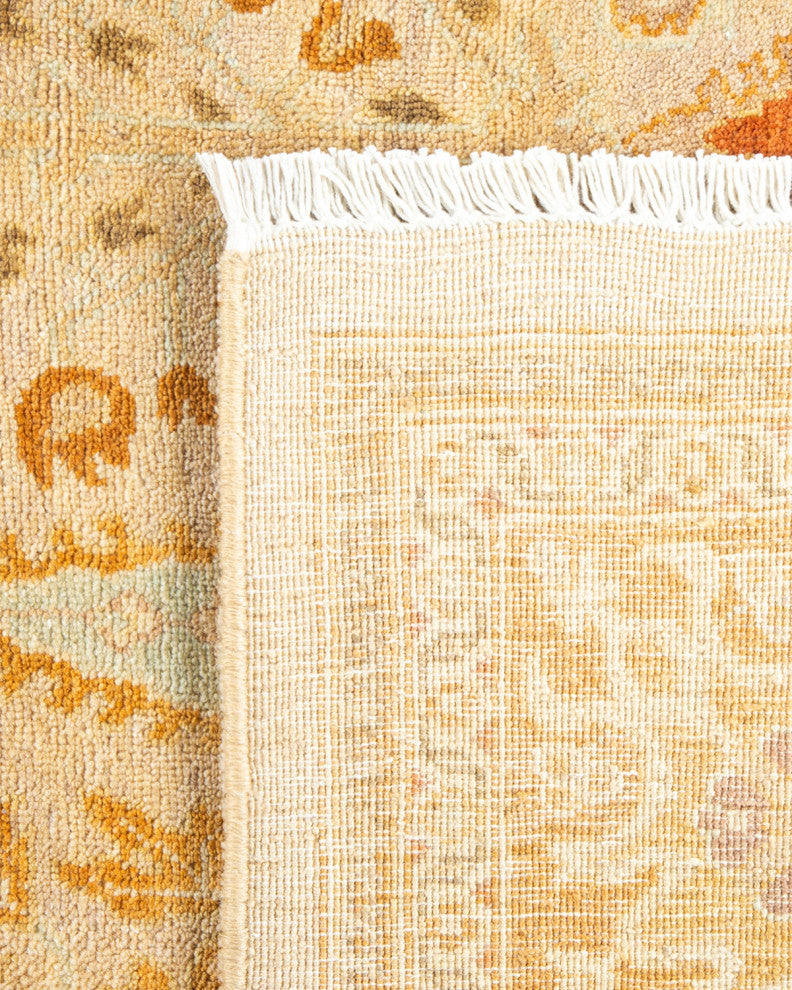 Eclectic, One-of-a-Kind Hand-Knotted Area Rug Ivory, 6' 1" x 8' 10"