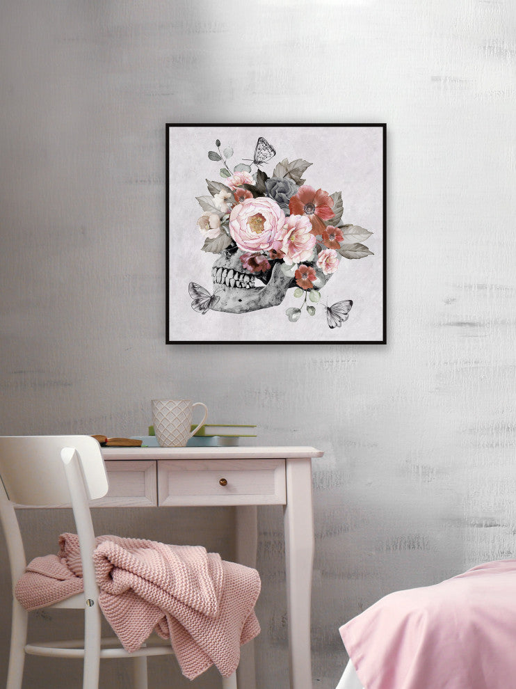 "Past Possessions" Floater Framed Painting Print on Canvas, 48x48