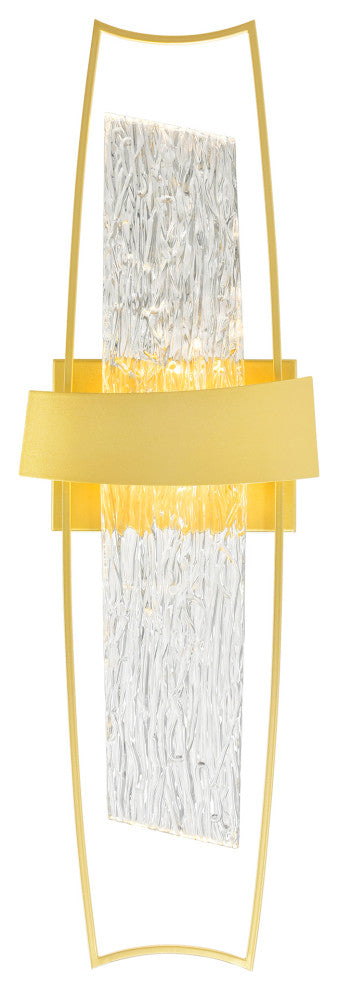 Guadiana Integrated LED Satin Gold Wall Light