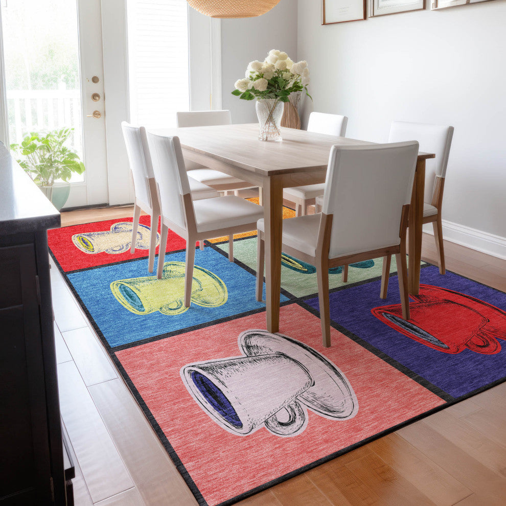 Addison Premium Washable Mayfield AMF165 Multi 8' x 10' Rug