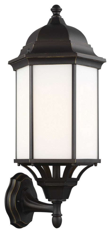 Sevier 1-Light Outdoor Wall Lantern, Antique Bronze