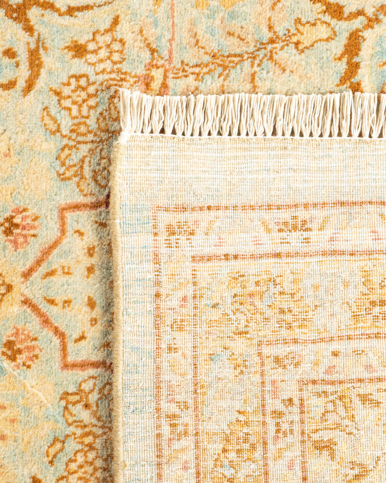 Mong One-of-a-Kind Hand-Knotted Area Rug Light Blue, 8'1"x10'0"