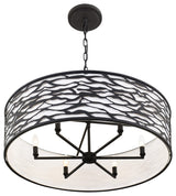 Kato 6-Lt Convertible Semi-Flush/Pendant - Carbon
