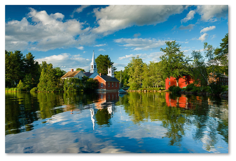 Michael Blanchette Photography 'Old Town Reflection' Canvas Art, 19"x12"