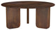 Dale Round Solid Mango Wood Coffee Table Brown