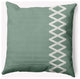26x26" Zipper Stripe Nautical Decorative Indoor Pillow, Sage