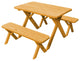 Pressure Treated Pine Cross Leg Picnic Table with Benches