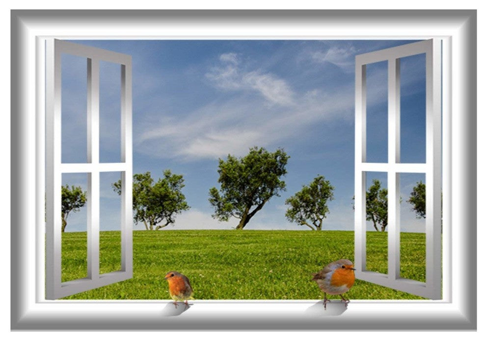 VWAQ 3D Bird Wall Decor Window, 24"x30"
