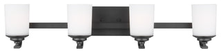 Kemal 4-Light Wall/Bath, Midnight Black